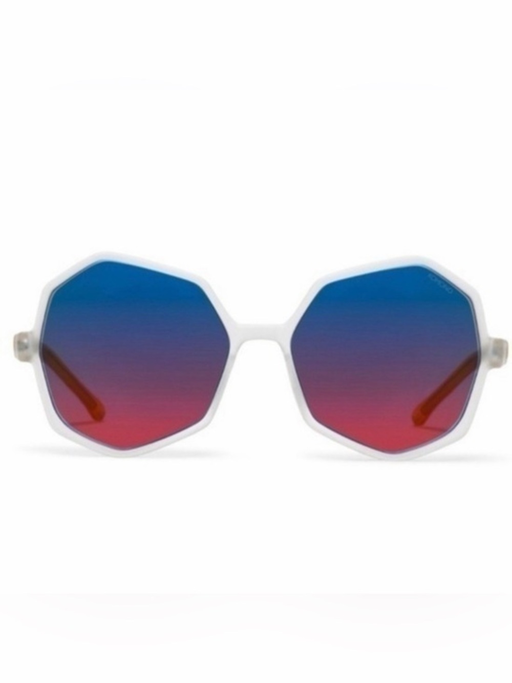 Komono Bonnie Ice Lemon Sunglasses NEW geometric neon